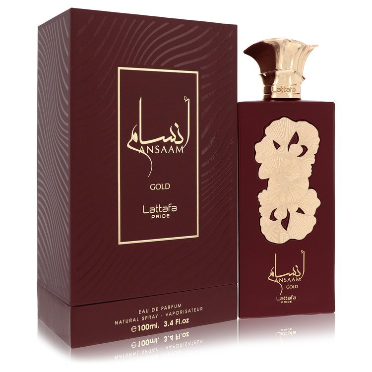 Lattafa Pride Ansaam Gold by Lattafa Eau De Parfum Spray (Unisex) 3.4 oz for Women - GreatEagleInc