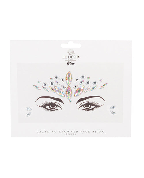 Shots Bliss Dazzling Crowned Face Bling Sticker O/s - GreatEagleInc