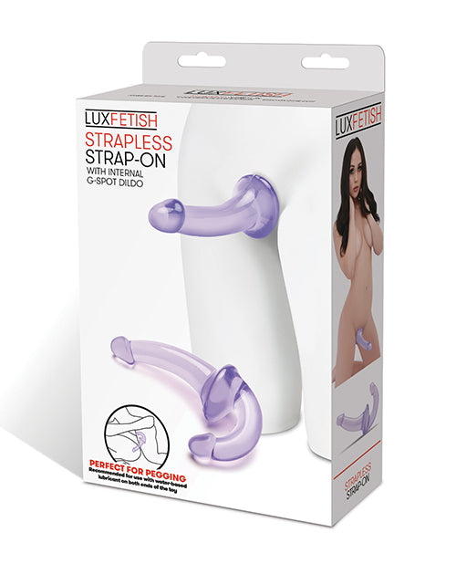 Lux Fetish Strapless Strap On - Purple - GreatEagleInc
