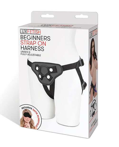 Lux Fetish Beginners Strap On Harness - Black - GreatEagleInc
