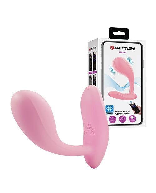 Pretty Love Baird App-enabled Vibrating Butt Plug - Hot Pink - GreatEagleInc