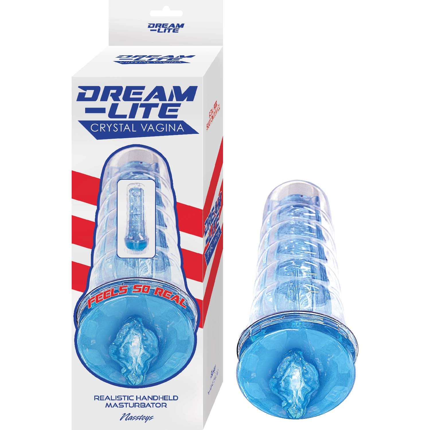 Dream-lite Crystal Vagina Masturbator Blue - Adult Products