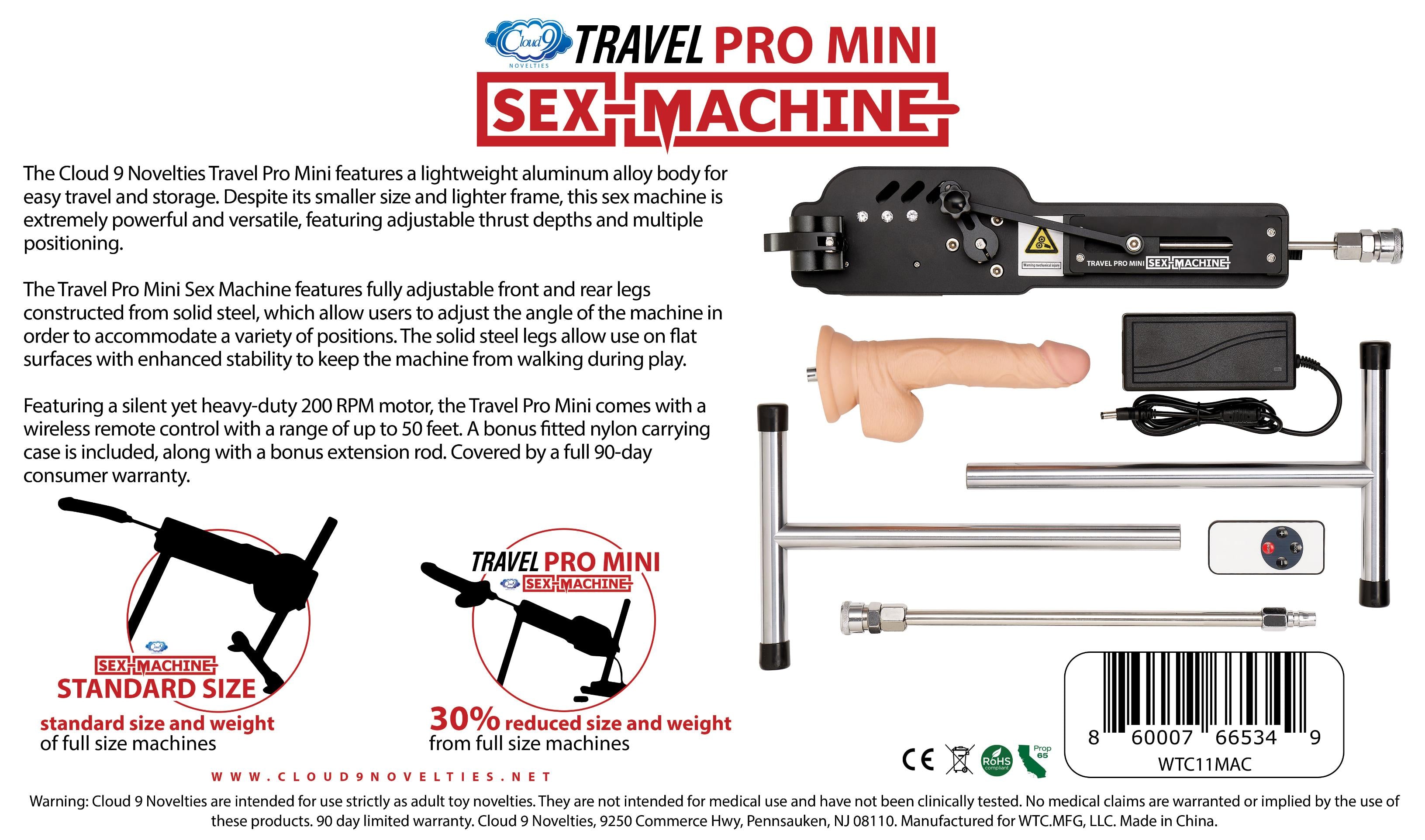 Sex Machine Pro Travel Mini - GreatEagleInc