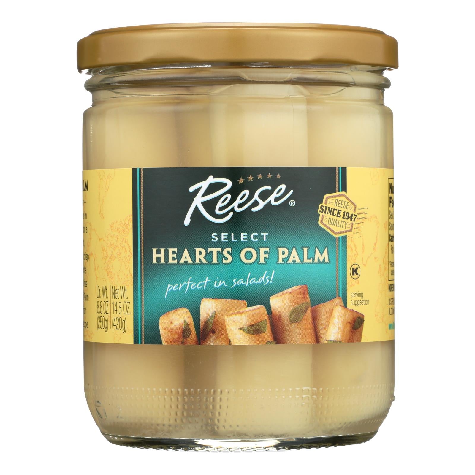 Reese Hearts Of Palm  - Case Of 12 - 14.8 Oz - GreatEagleInc