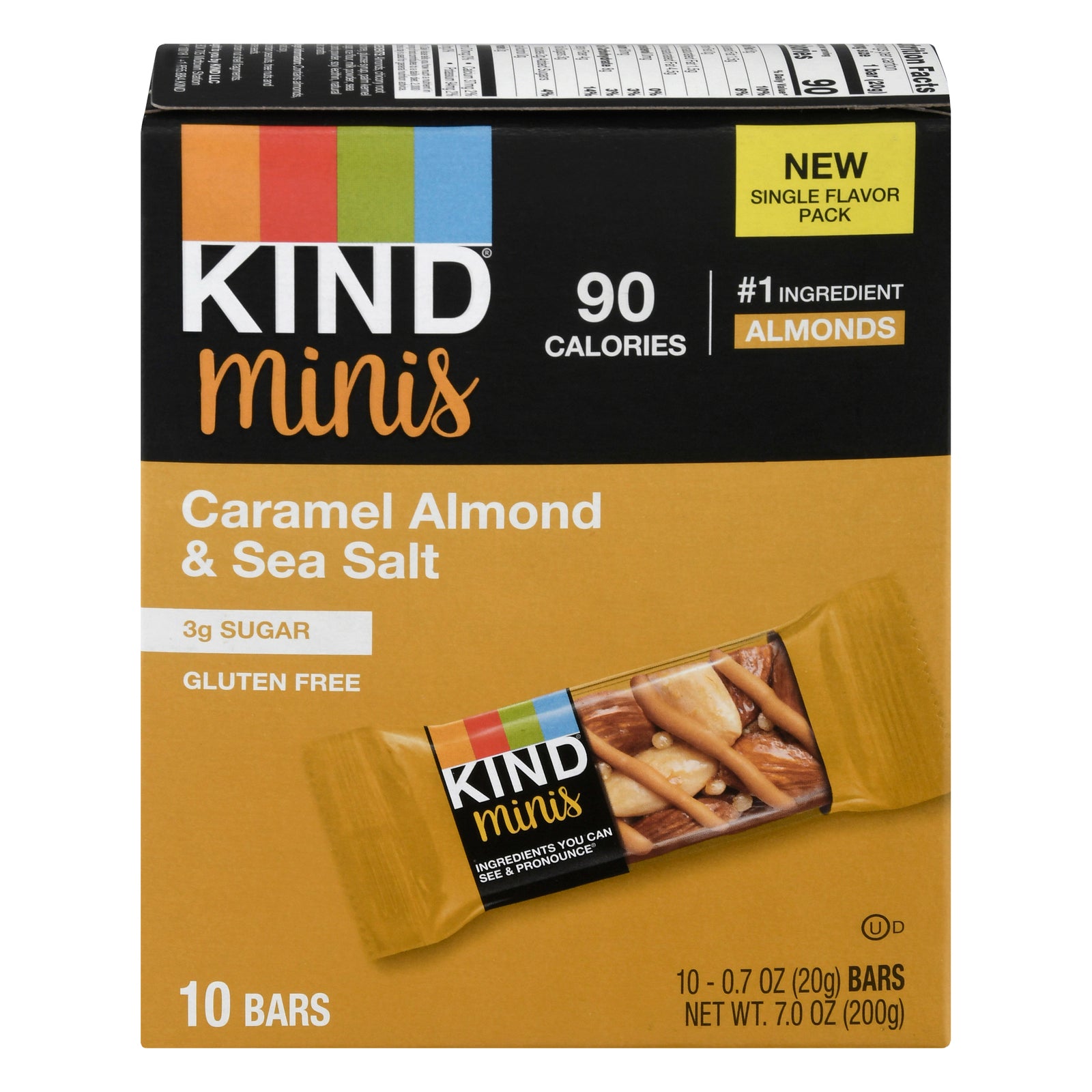 Kind - Bar Mini Caramel Almond Sea Salt - Case Of 8-10/.7 Oz - GreatEagleInc