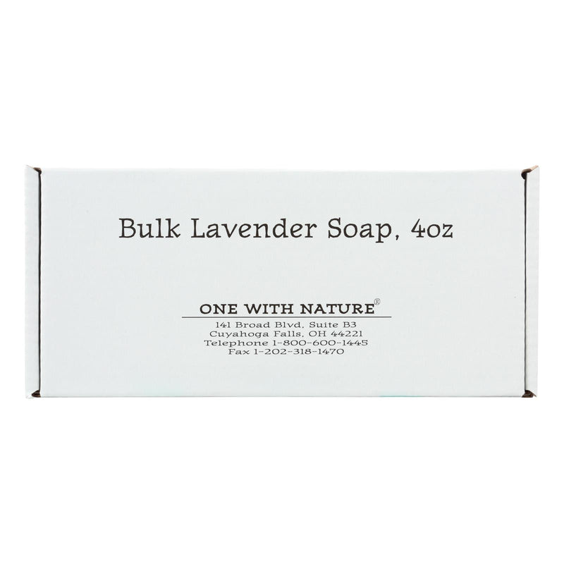 One With Nature Bar Soap - Lavender - Case Of 24 - 4 Oz.