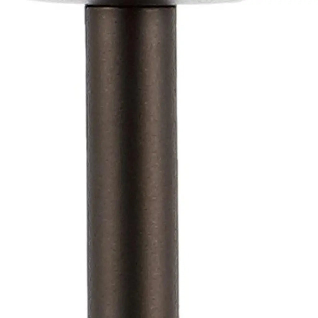 12" Antiqued Bronze Novelty USB Table Lamp With Globe Shade Homeroots Lighting