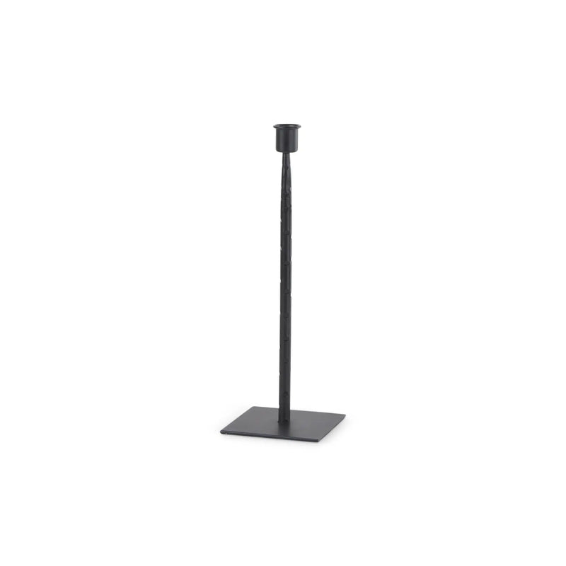12" Black Metal Floor Taper Candlestick Homeroots Home Decor