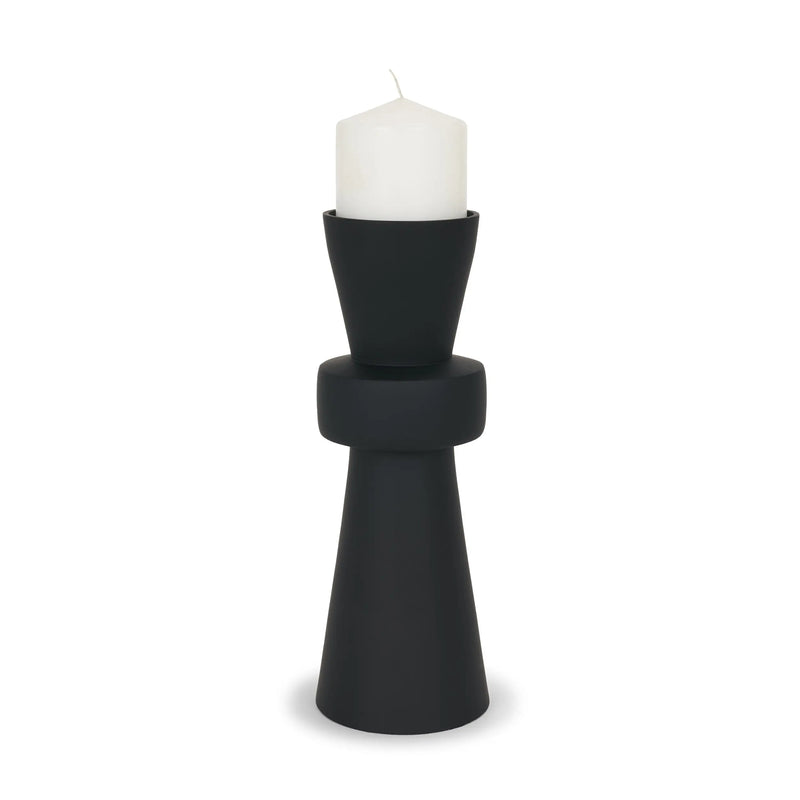 12" Black Metal Tabletop Votive Candle Holder Homeroots Home Decor