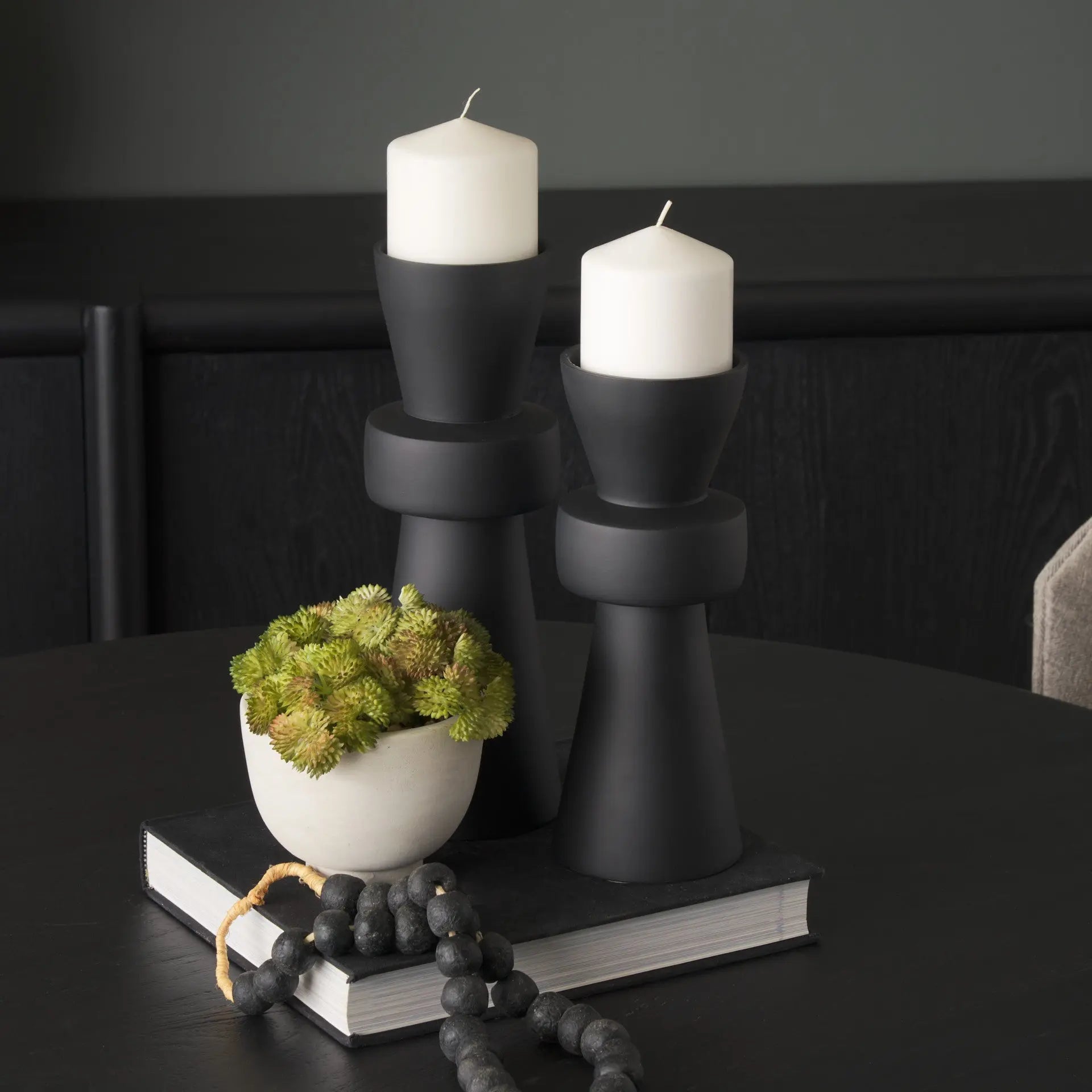 12" Black Metal Tabletop Votive Candle Holder Homeroots Home Decor