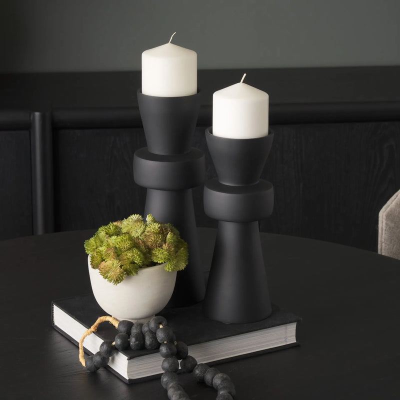 12" Black Metal Tabletop Votive Candle Holder Homeroots Home Decor