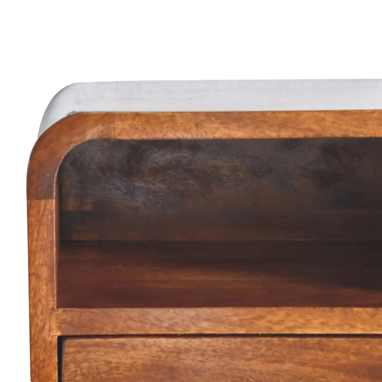 12" Brown Solid Wood Square One Drawer Floating Nightstand Homeroots Bed & Bath