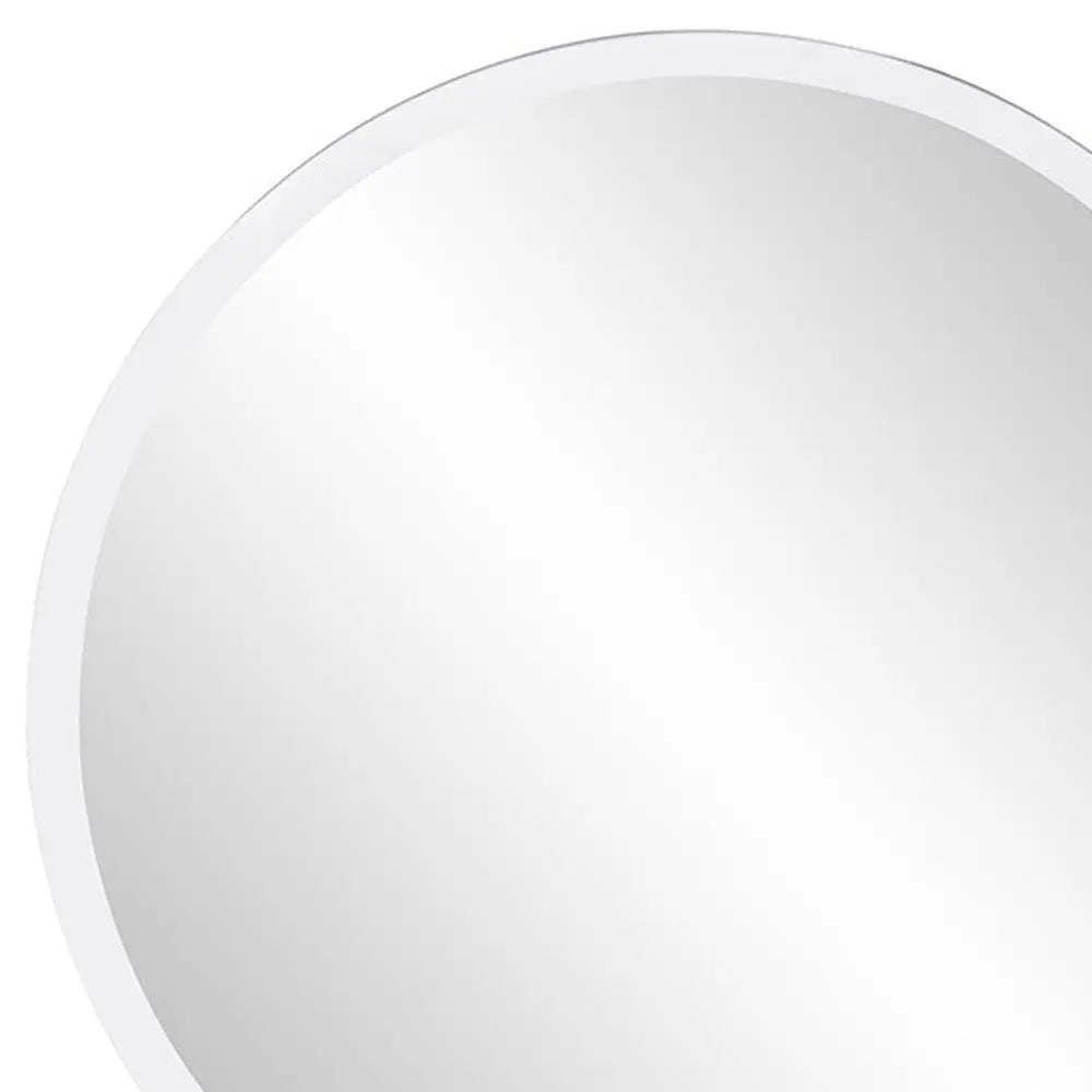 12" Clear Round Unframed Accent Mirror Homeroots Bed & Bath