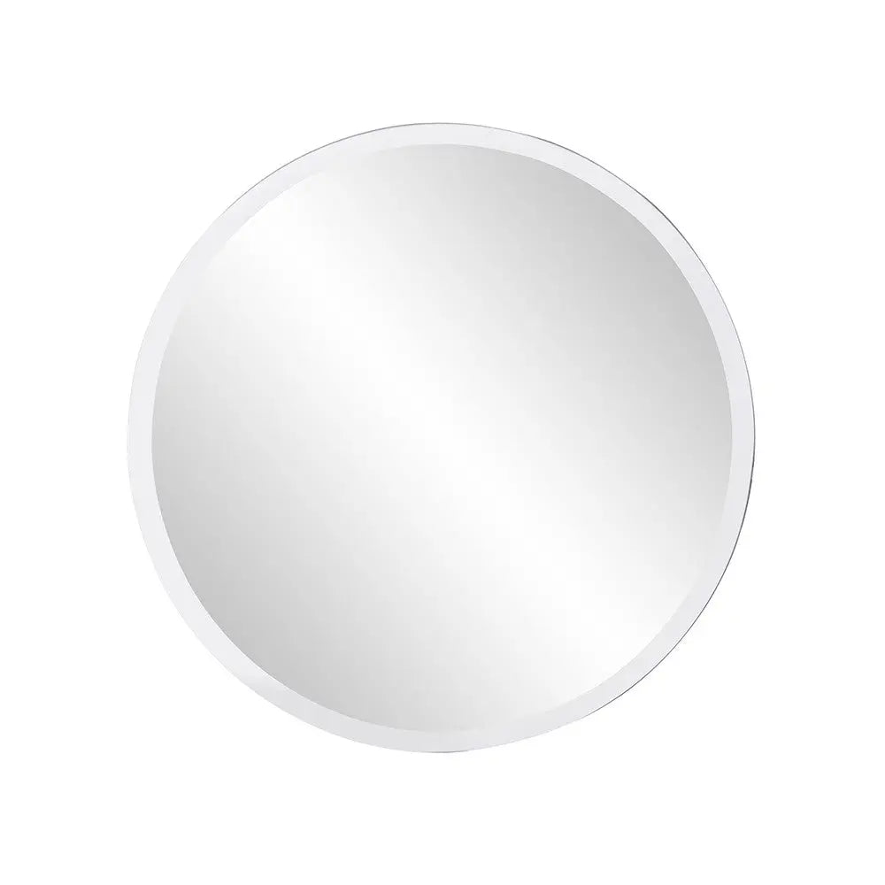12" Clear Round Unframed Accent Mirror Homeroots Bed & Bath