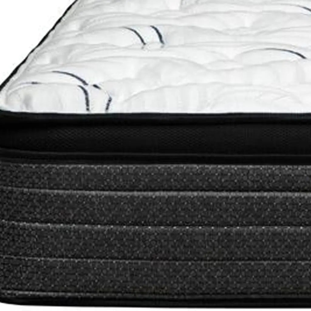 12" Full Double Foam Plush Euro Top Hybrid Mattress Homeroots Bed & Bath