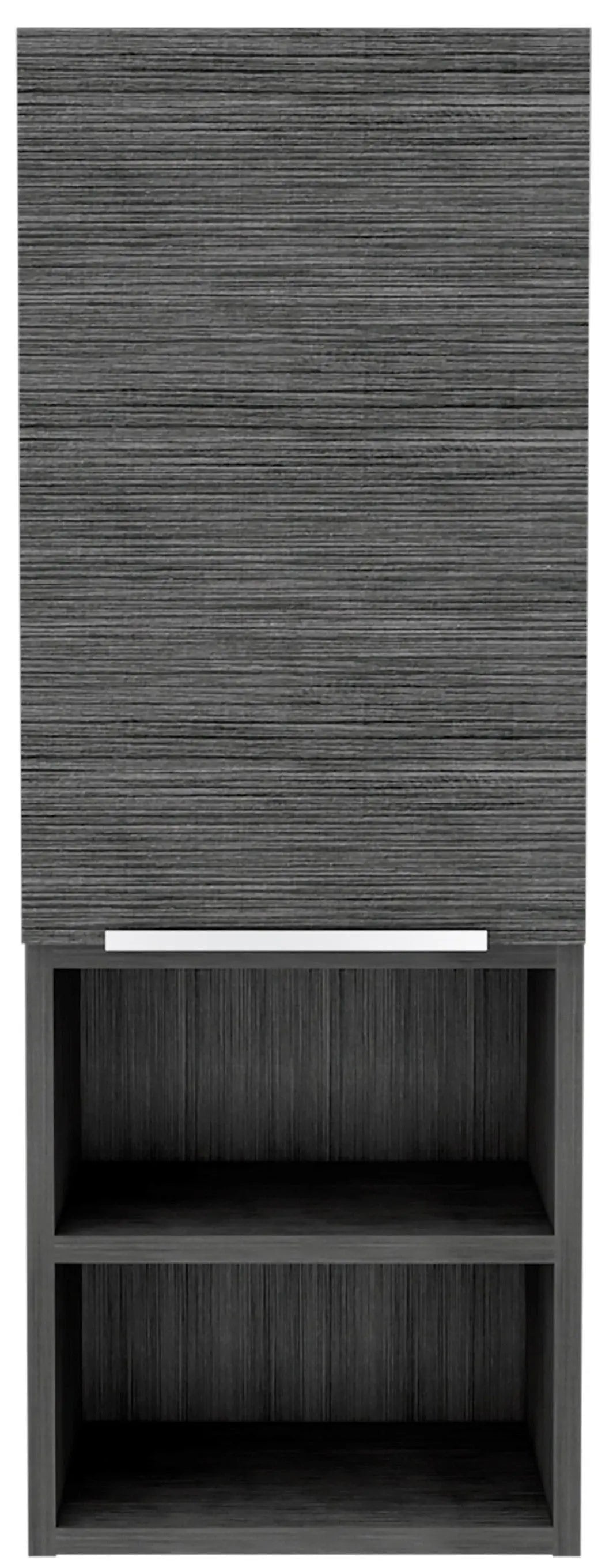 12" Gray Wood Floating Single Door Bathroom Vanity Homeroots Kitchen & Dining