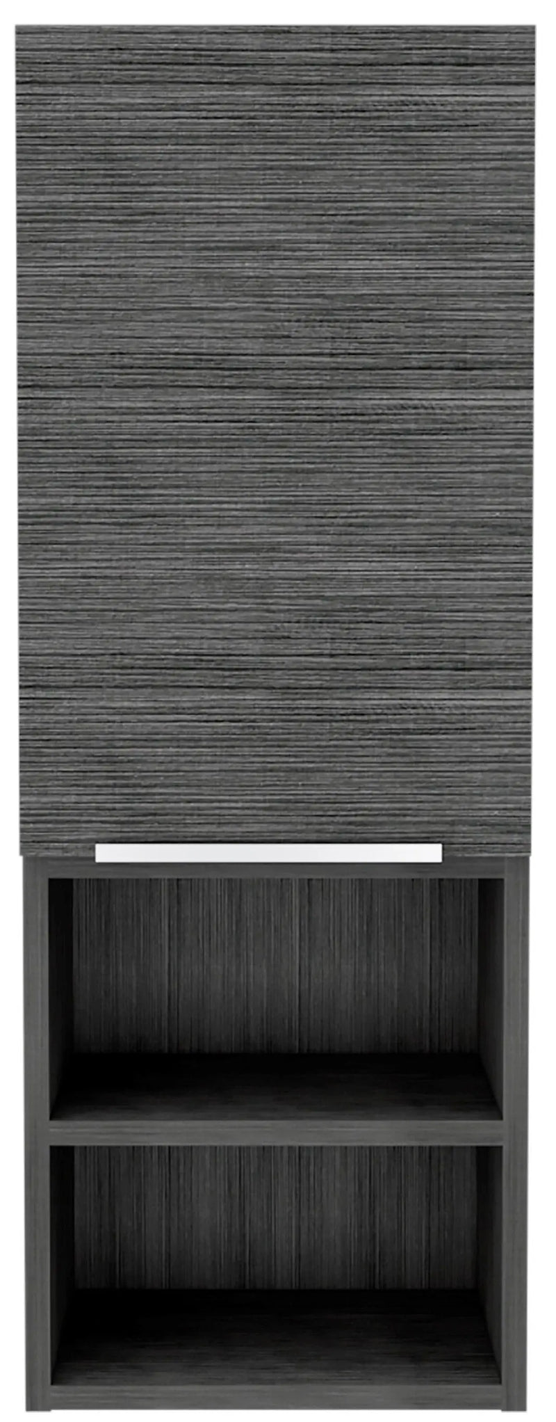 12" Gray Wood Floating Single Door Bathroom Vanity Homeroots Kitchen & Dining