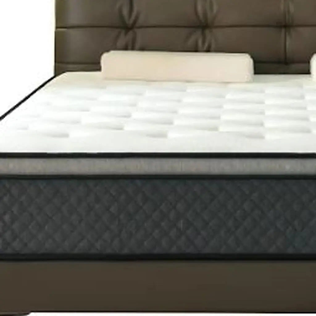 12" King Foam Medium Hybrid Mattress Homeroots Bed & Bath