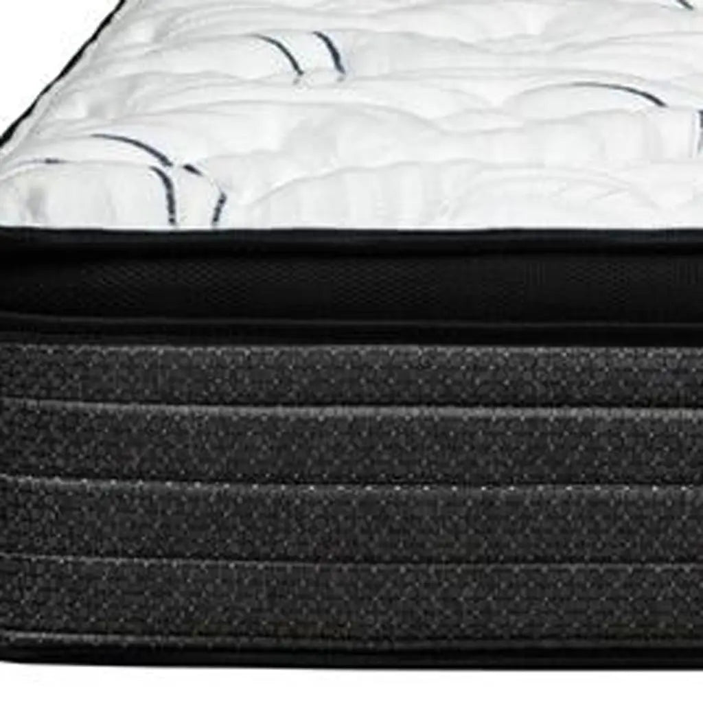 12" King Foam Plush Euro Top Hybrid Mattress Homeroots Bed & Bath