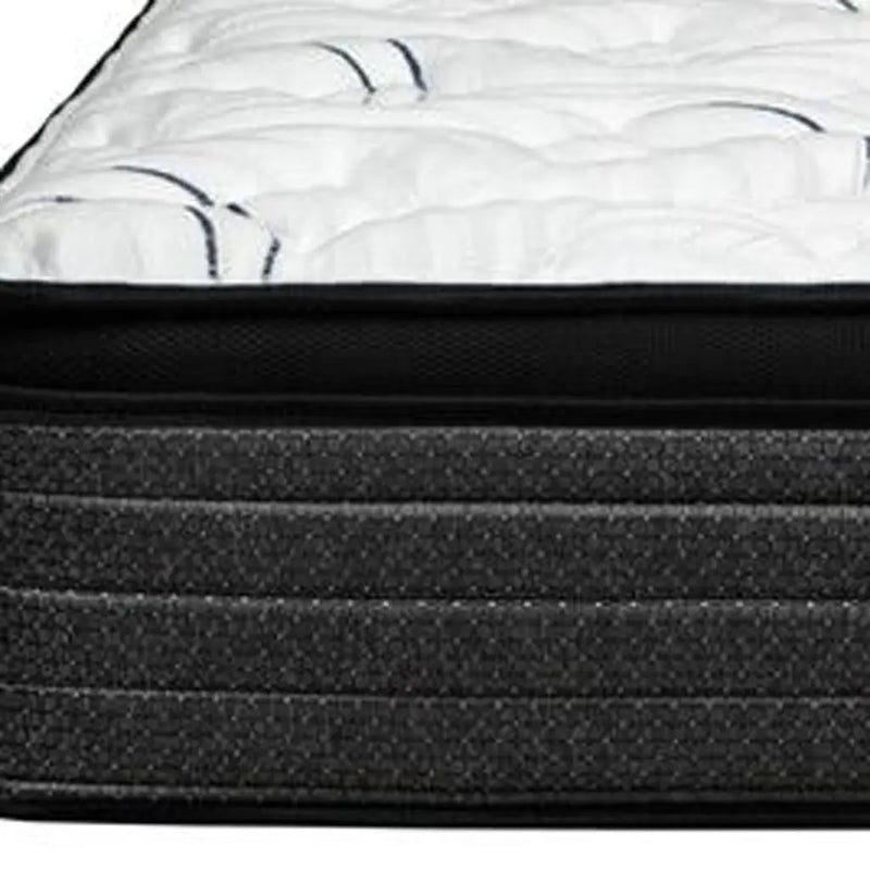 12" King Foam Plush Euro Top Hybrid Mattress Homeroots Bed & Bath