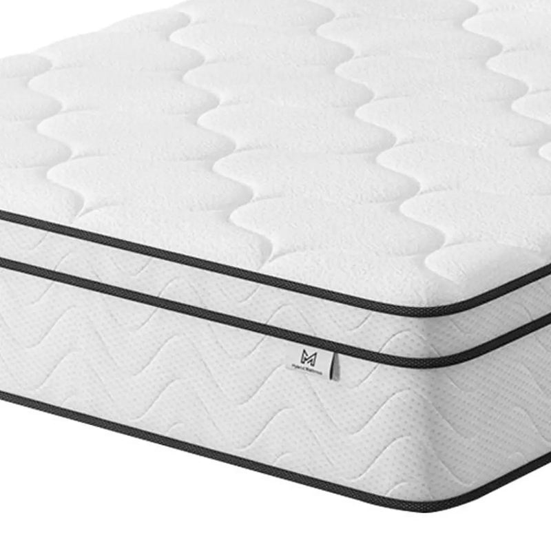 12" King Gel Memory Foam Medium Chevron Hybrid Mattress Homeroots Bed & Bath
