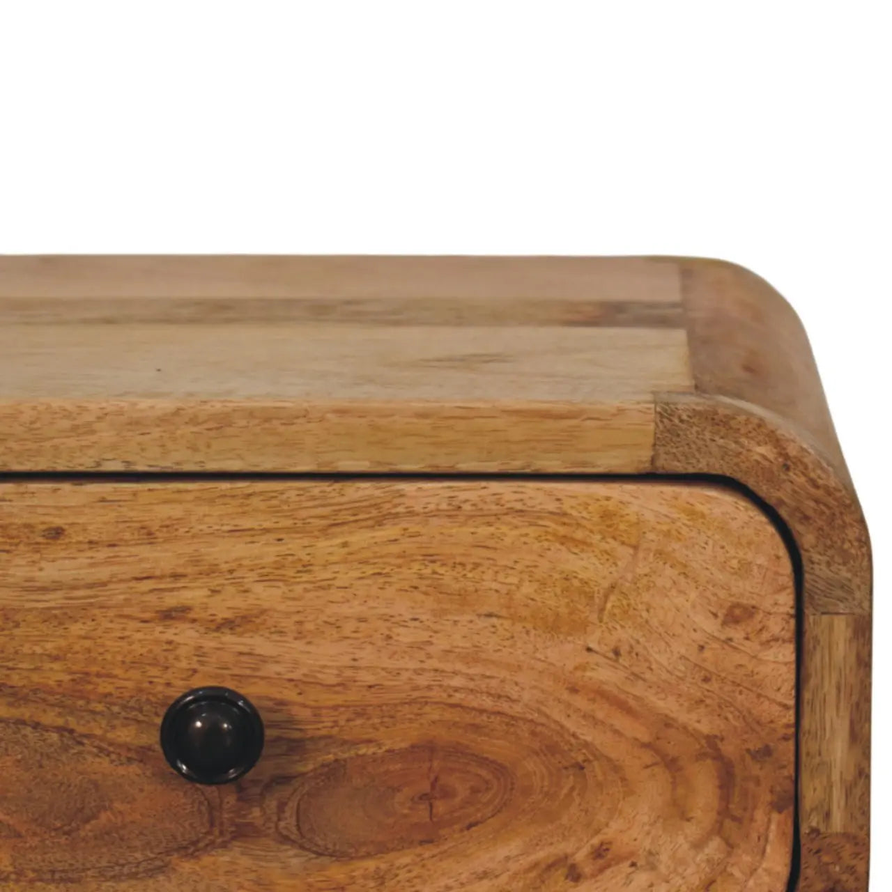 12" Oak Solid Wood One Drawer Floating Nightstand Homeroots Bed & Bath