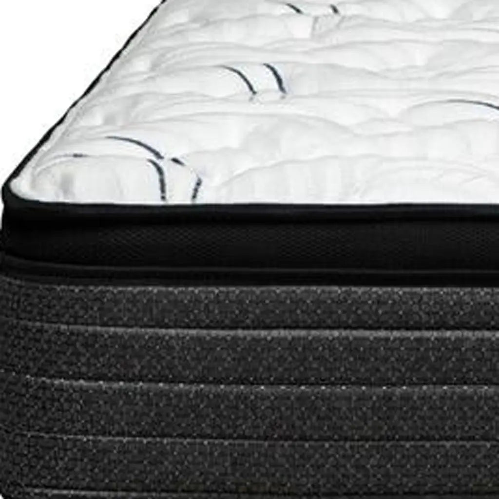 12" Queen Foam Plush Euro Top Hybrid Mattress Homeroots Bed & Bath