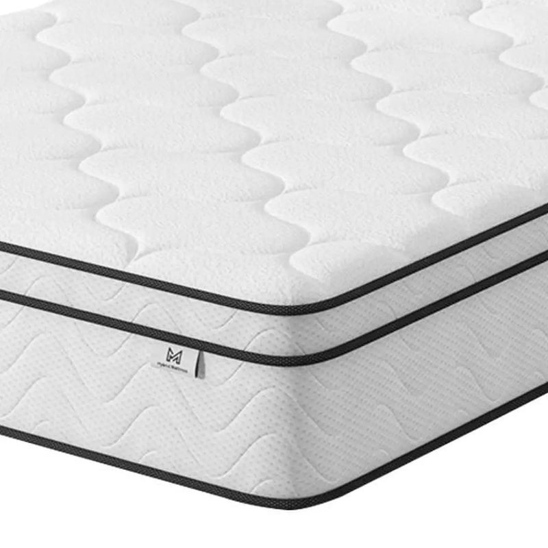 12" Queen Gel Memory Foam Medium Chevron Hybrid Mattress Homeroots Bed & Bath