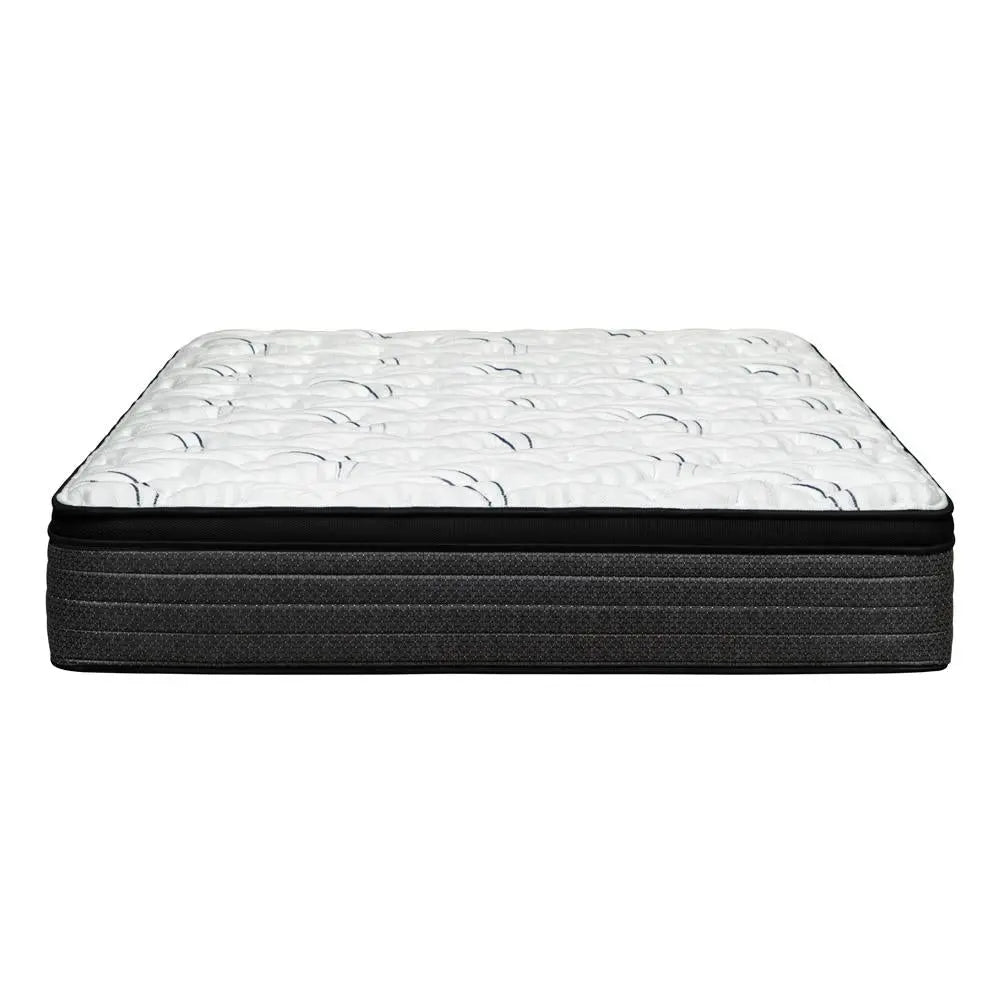 12" Short Queen 60 x 74 Foam Plush Euro Top Hybrid Mattress Homeroots Bed & Bath