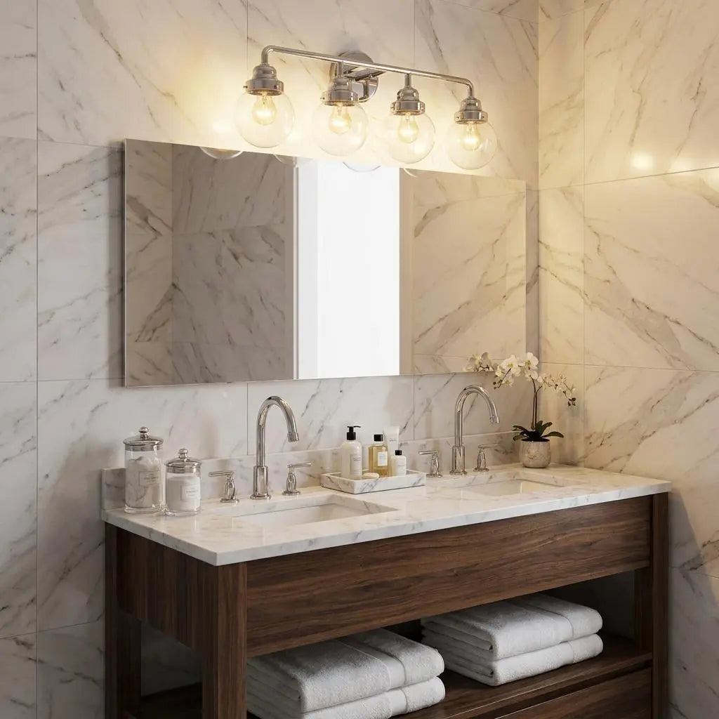12" Silver And Clear Metal and Glass Vanity Flush Mounted Sconce Homeroots Lighting