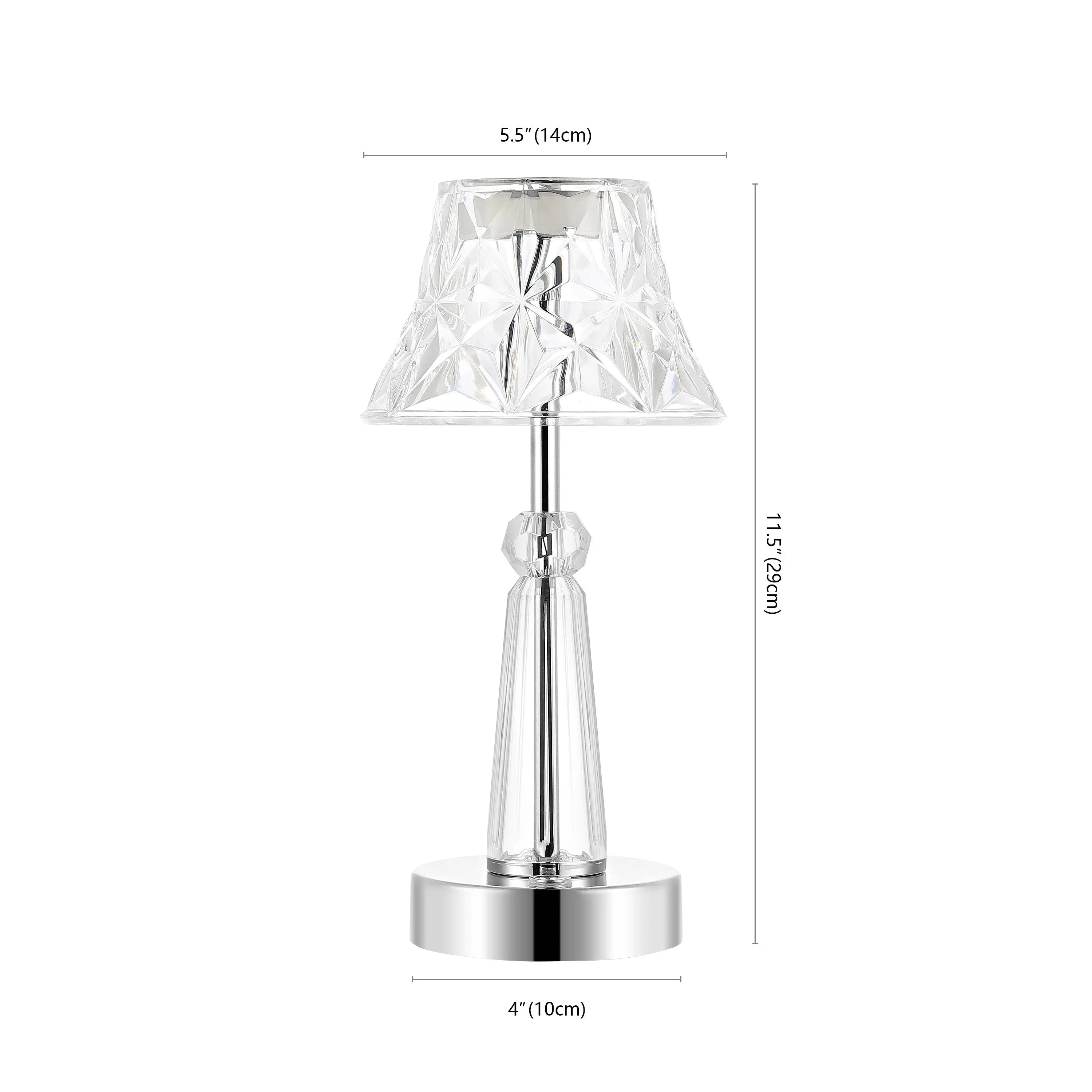 12" Silver Novelty USB Table Lamp With Empire Shade Homeroots Lighting