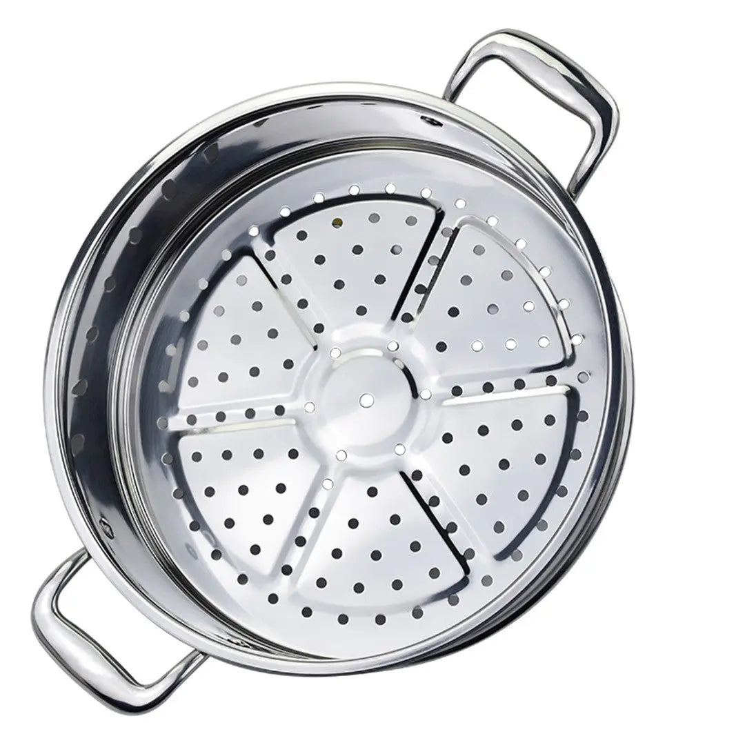 12" Silver Stainless Steel Food Steamer Homeroots Kitchen & Dining
