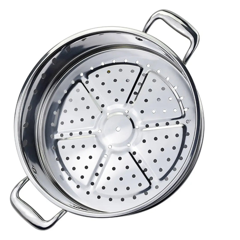 12" Silver Stainless Steel Food Steamer Homeroots Kitchen & Dining