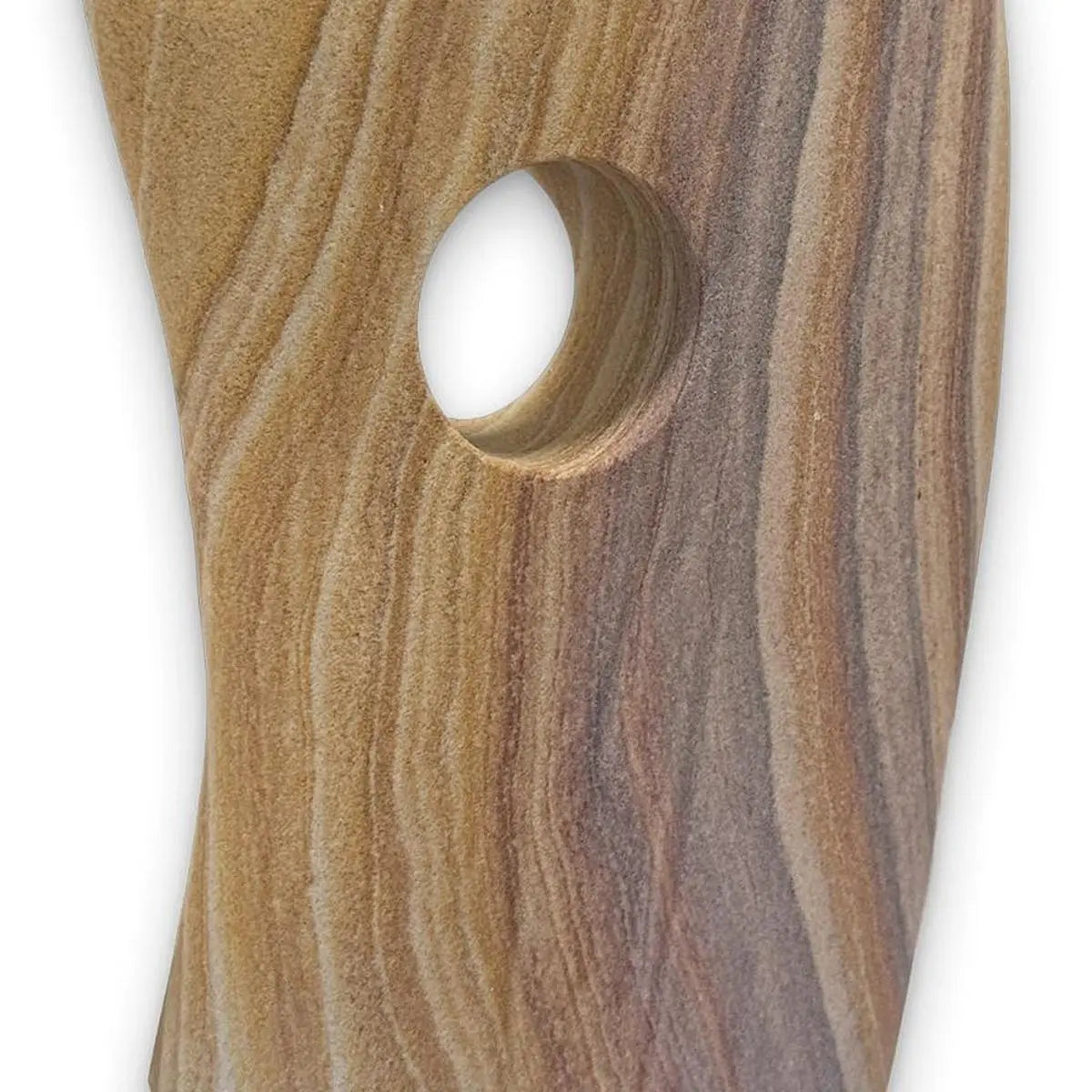 12" Taupe Stone Tabletop Sculpture Homeroots Home Decor
