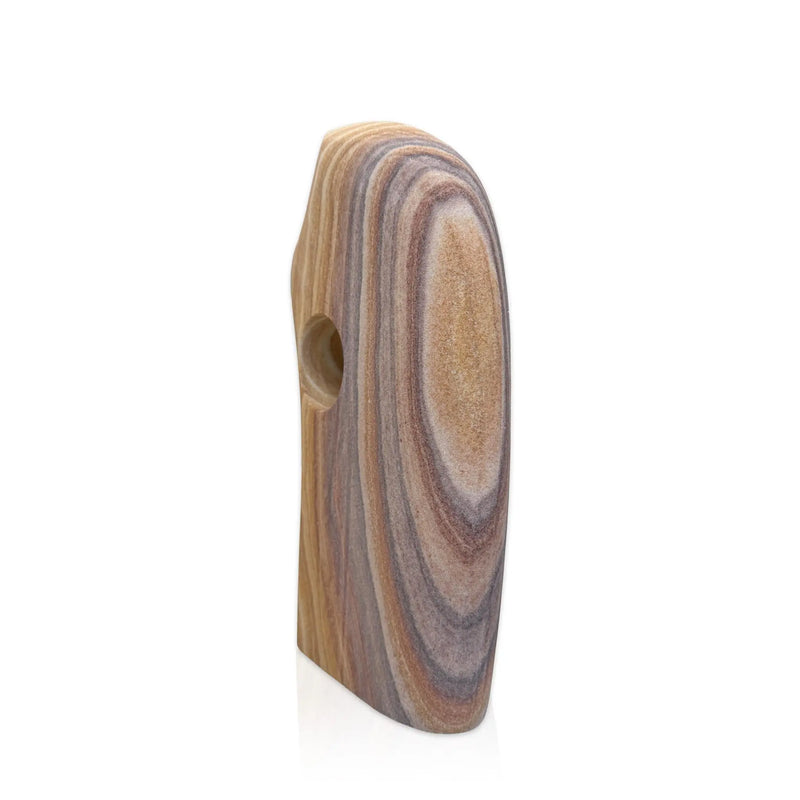 12" Taupe Stone Tabletop Sculpture Homeroots Home Decor