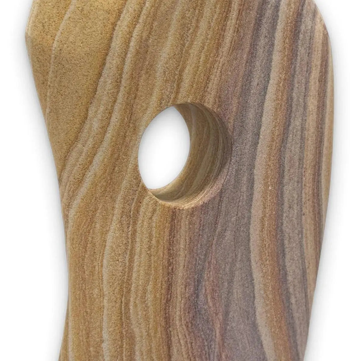 12" Taupe Stone Tabletop Sculpture Homeroots Home Decor