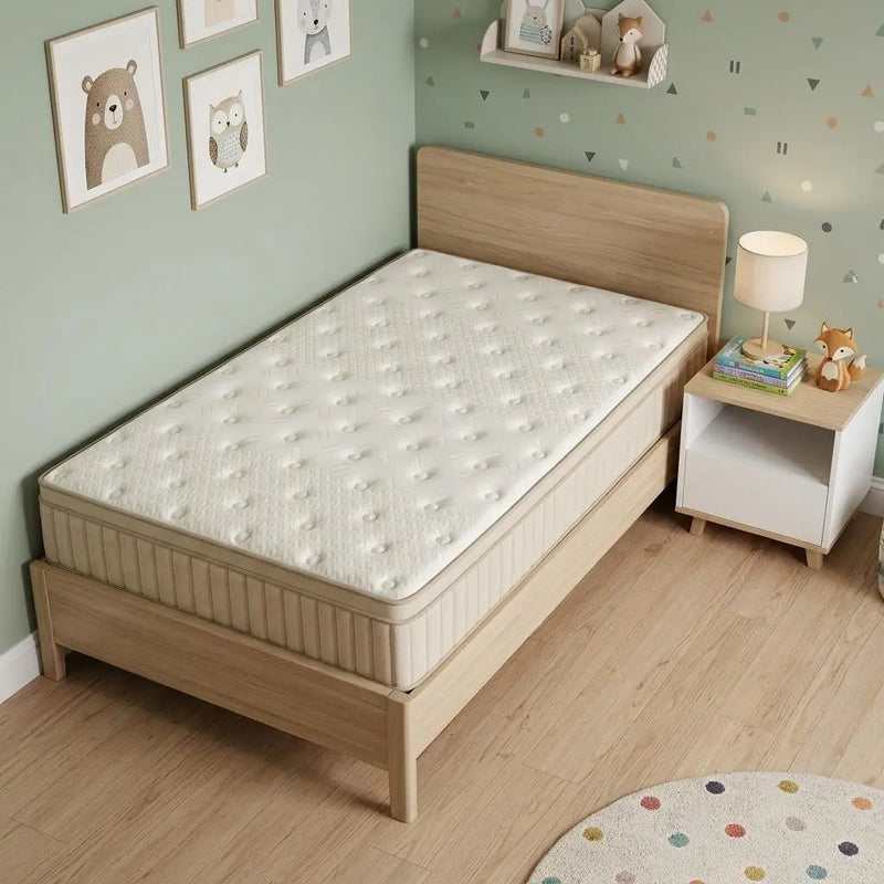 12" Twin Gel Memory Foam Hybrid Mattress Homeroots Bed & Bath