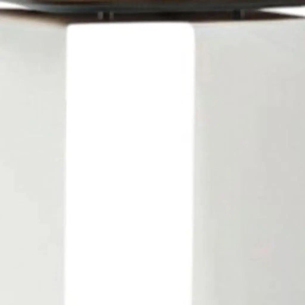 12" White And Brown Aluminum And Heavy Duty Resin Outdoor Side Table Homeroots Outdoor