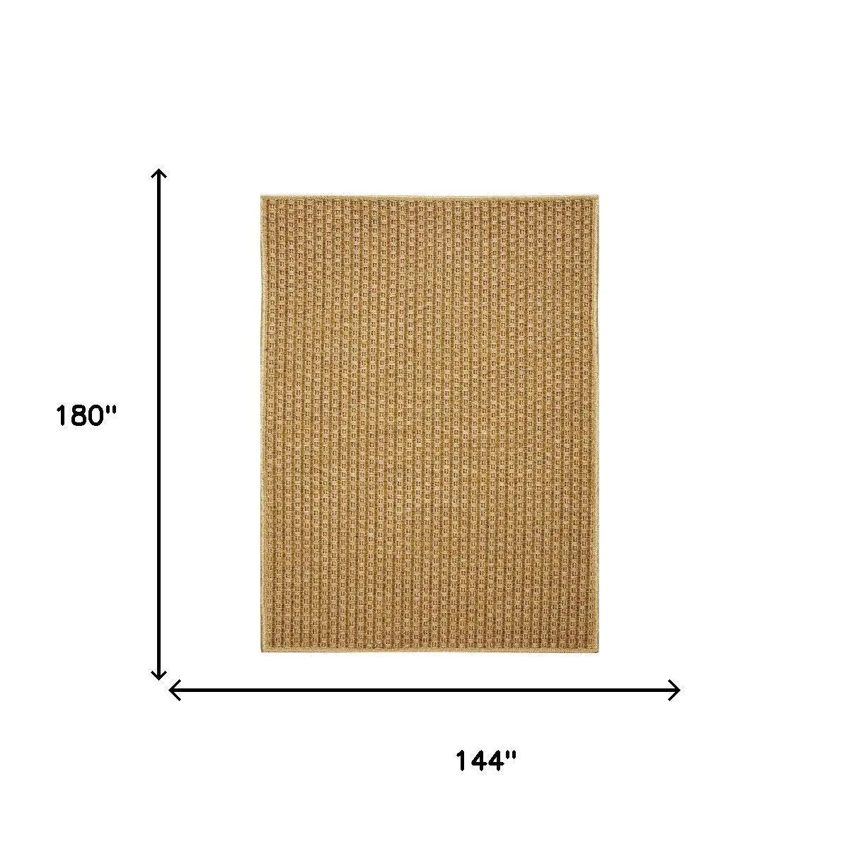 12' X 15' Beige Indoor Outdoor Area Rug Homeroots Outdoor