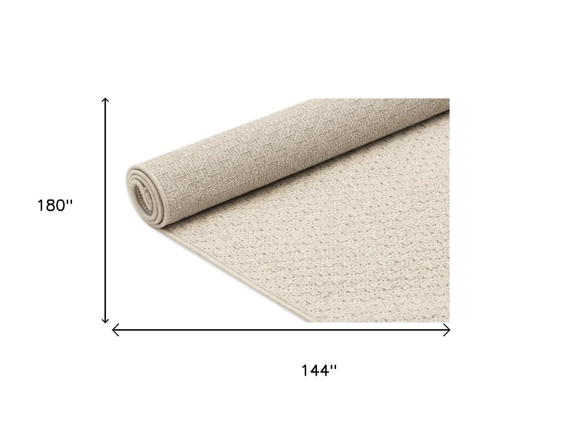 12' X 15' Beige Indoor Outdoor Area Rug Homeroots Outdoor