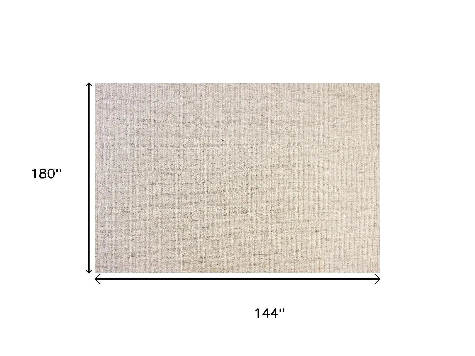 12' X 15' Beige Indoor Outdoor Area Rug Homeroots Outdoor