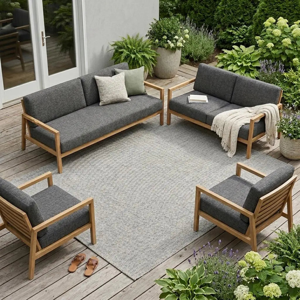 12' X 15' Gray Indoor Outdoor Area Rug Homeroots Outdoor