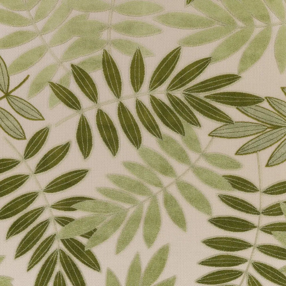 12' X 15' Ivory And Green Floral Indoor Outdoor Area Rug Homeroots Outdoor