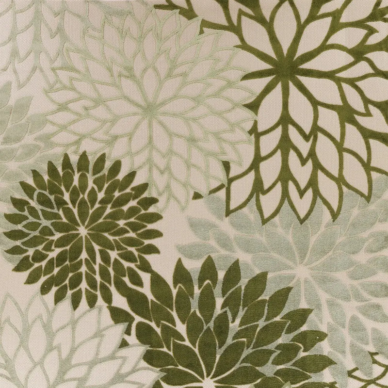 12' X 15' Ivory And Green Floral Indoor Outdoor Area Rug Homeroots Outdoor