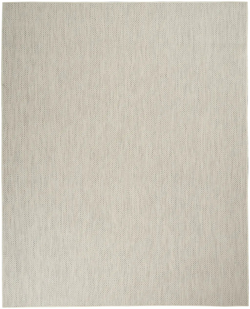 12' X 15' Ivory And Silver Geometric Indoor Outdoor Area Rug Homeroots Outdoor