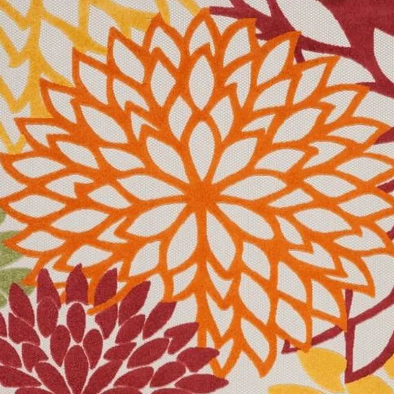 12' X 15' Red And Ivory Indoor Outdoor Area Rug - GreatEagleInc