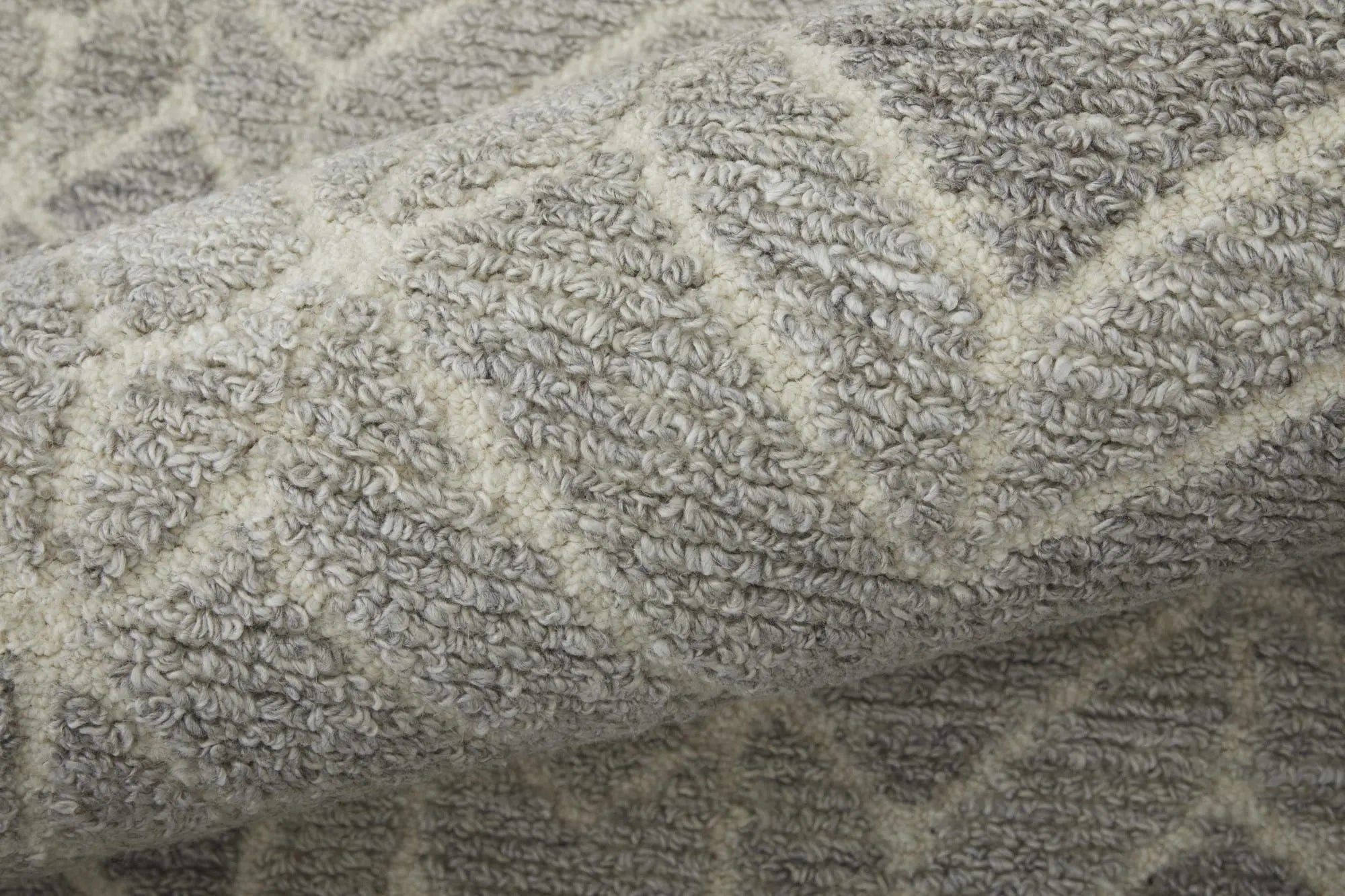 12' X 15' Taupe Gray And Ivory Geometric Hand Tufted Area Rug Homeroots Home Decor