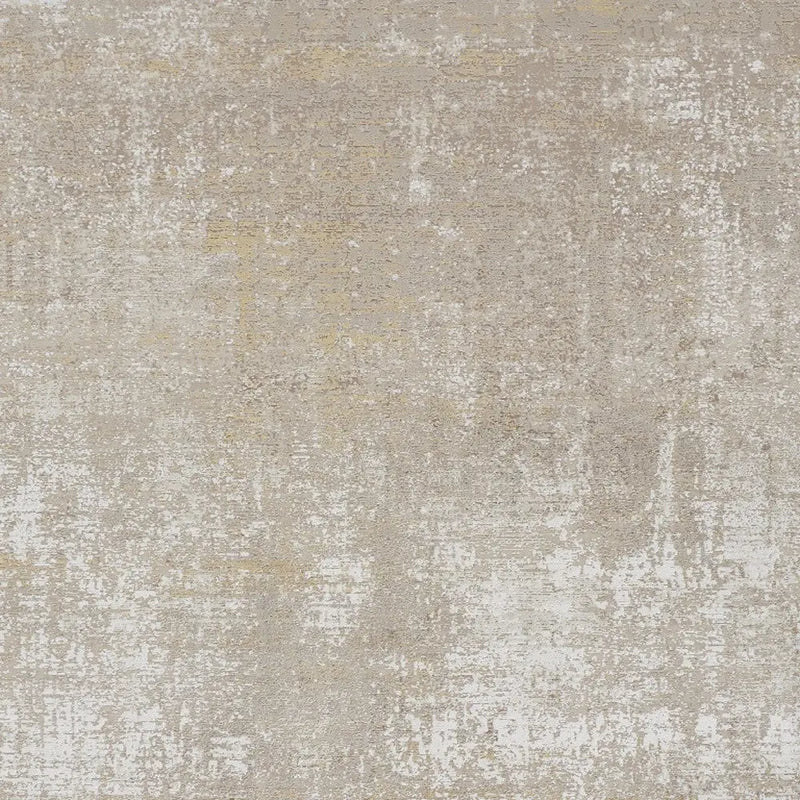 12' X 18' Taupe Ivory And Gold Abstract Power Loom Distressed Area Rug Homeroots Home Decor