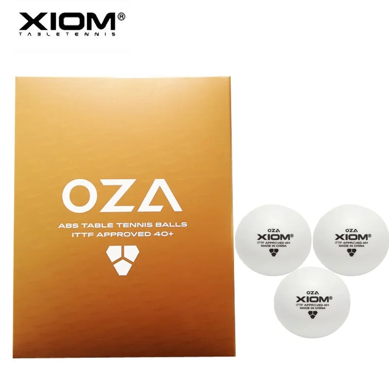 12balls/24balls Table Tennis Ball XIOM OZA 3 Star ABS 40+ Plastic with Seam Ping Pong Poly Tenis De Mesa