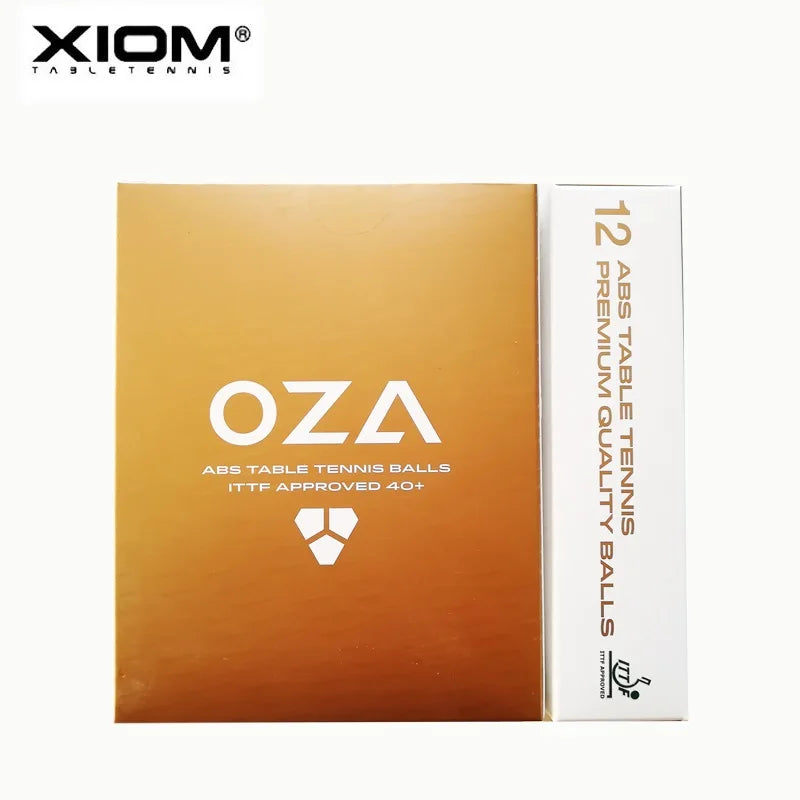 12balls/24balls Table Tennis Ball XIOM OZA 3 Star ABS 40+ Plastic with Seam Ping Pong Poly Tenis De Mesa